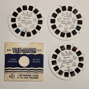 RETRO SPIDER MAN View Master Reels Lot of 3 1995